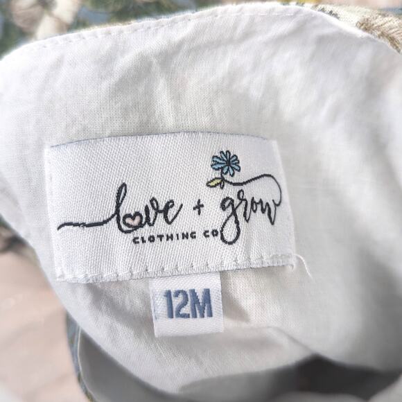 Love & Grow Clothing Co Tunic Baby Girls Size 12m Floral Flowy Boutique - Picture 5 of 6